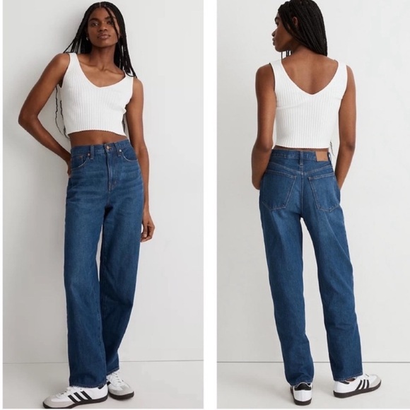 MADEWELL Baggy Straight Jeans STYLE NH643 blue Sz 32 - Picture 1 of 12